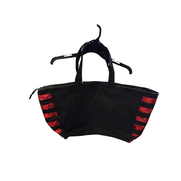Victoria's Secret Sequined Black and Red Tote NWT - Picture 2 of 12